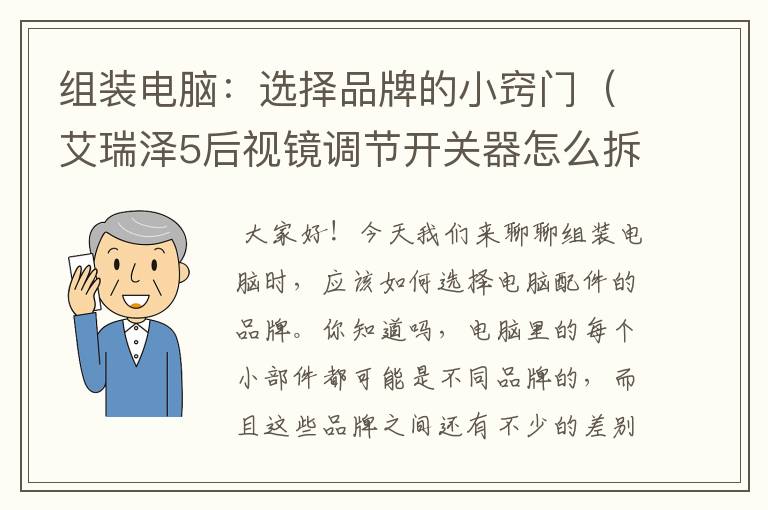 组装电脑：选择品牌的小窍门（艾瑞泽5后视镜调节开关器怎么拆）